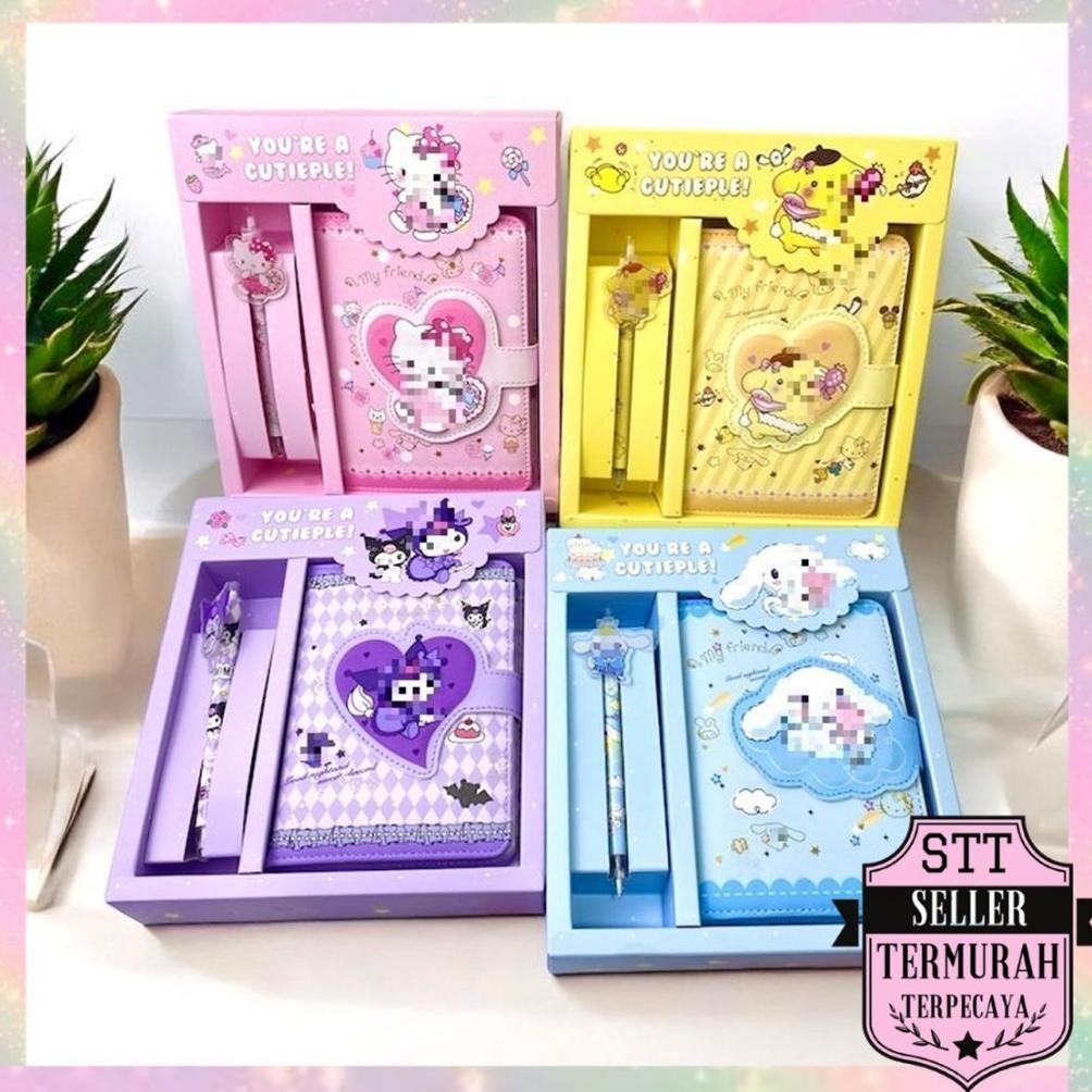 

READY STOCK STT Paket Alat Tulis 2 IN 1 Set Stationery 2IN1 Karakter Kartun Alat Tulis Anak Sekolah Pulpen Notebook Magnet
