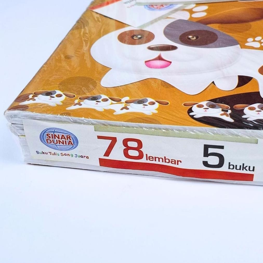 

READY STOCK BUKU TULIS 78 LEMBAR SINAR DUNIA SIDU GARIS 1 PACK ISI 5 BUKU