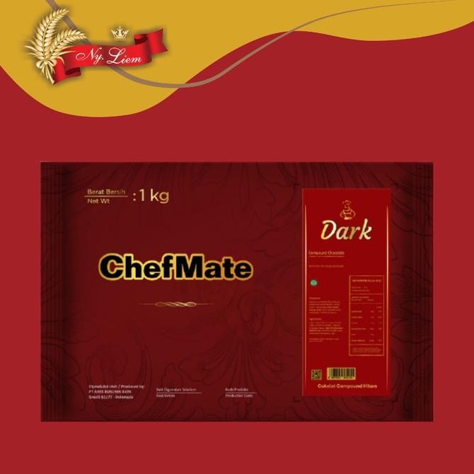 

ChMate Dark Chocolate Compound / Cokelat Hitam 1 kg