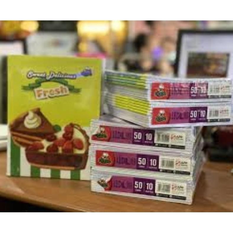 

READY STOCK (10 buku) buku tulis Dodo isi 50 lembar 1 pak isi 10 buku