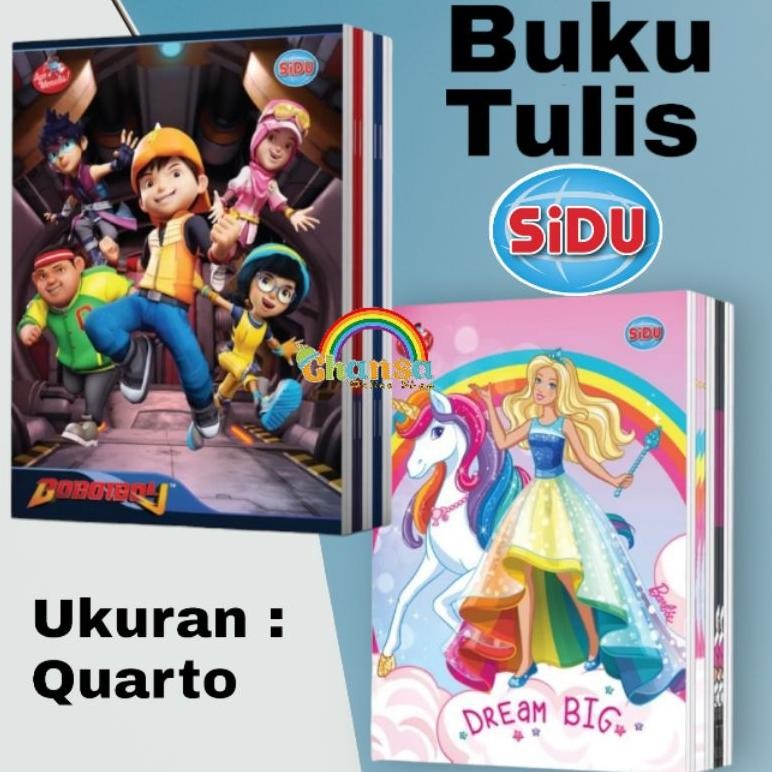 

READY STOCK Buku Tulis Sidu 38 Lembar dan 58 Lembar 1 pack