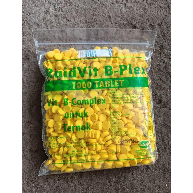 Terlaris Becomp vitamin B complek  komplek+ mineral Untuk itik,ayam,kambing,sapi isi 1000 tablet Ter