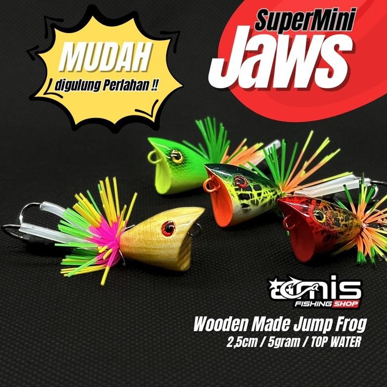 SUPER MINI JAWS 2.5CM LURE UMPAN CASTING GABUS TOMAN JUMP FROG