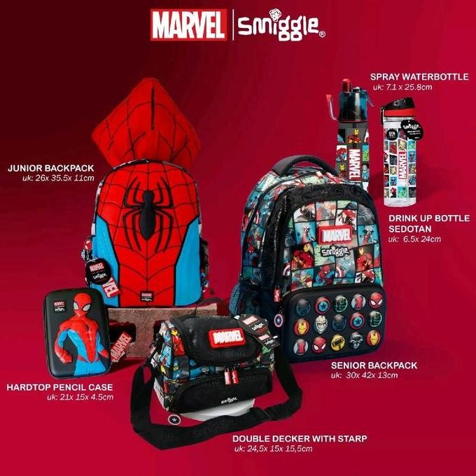 Tas smiggle Marvel/smiggle spiderman