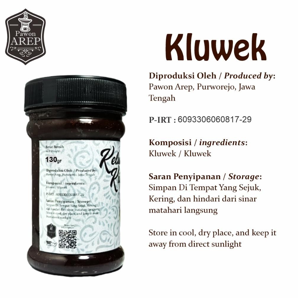 

Kluwek Kupas / Pucung / Picung / Bumbu Rawon 130gr Tekstur Pasta 100% Kluwek - Pawon Arep