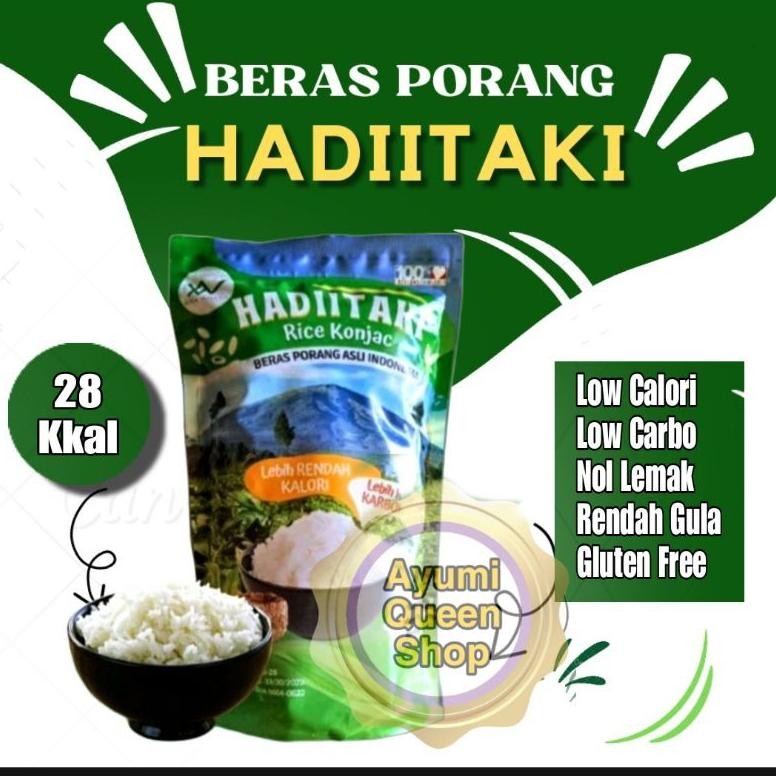 

HADIITAKI Beras porang Rice Konjac shirataki beras diet 1 Kg