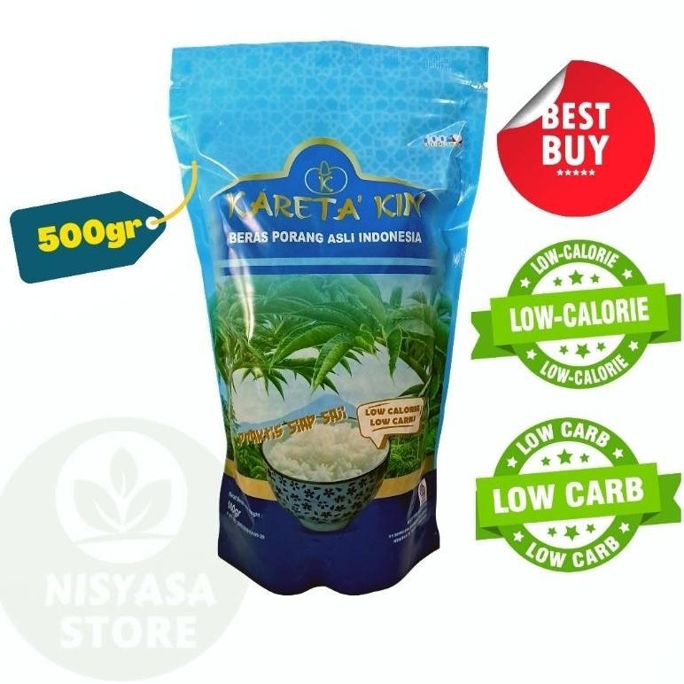 

Kareta Kin Beras Porang 500Gram Shirataki Konjac Rice Diet Rendah Kalori Non Fukumi