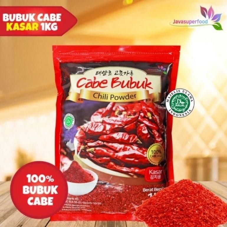 

Gochugaru KASAR 1kg | Korean Chili Powder | Gochukaru | Bubuk Cabe