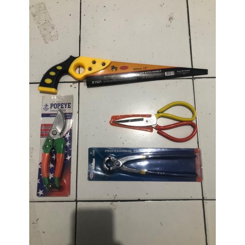 Paket Set Alat Tanaman Bonsai ( 4 Pcs ) / Perlengkapan Alat Bonsai Set