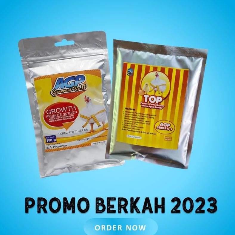 Terlaris harga promo AGP Generasi ke II Pemacu Pertumbuhan Ayam Broiler Terbaru