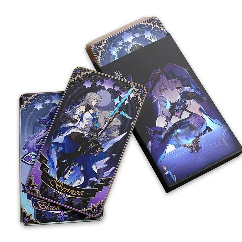 

Honkai Star Rail Fable Of Stars Anime Tarot Card Board Card Game Bookmark Black Swan Imbibitor Lunae Cosplay Accessories Gift