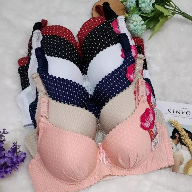 Ready Bra 3351 Bra Kawat Abg Busa Tebal Kancing 3 Bra Fashion Ukuran 34 Sampai 40 Bra Kawat Full Cup