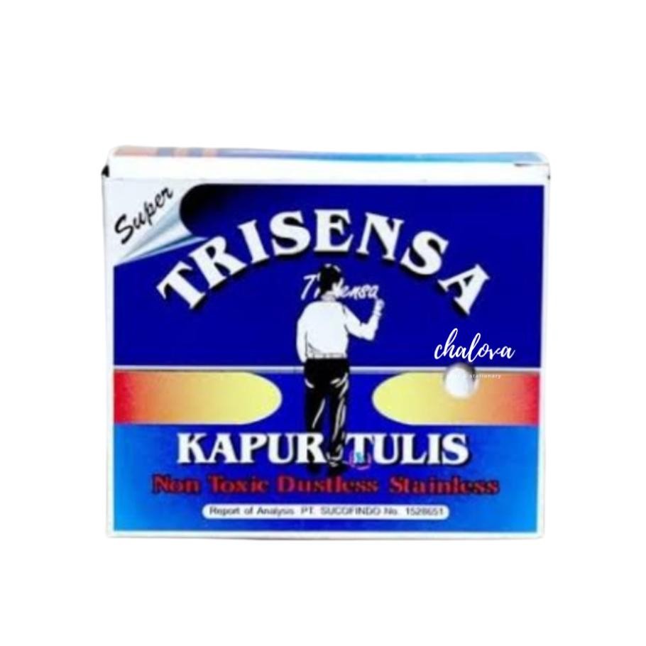 

Original [Pak] Kapur Papan Tulis Putih Merk Trisensa Isi 50 Pcs Bahan Terbaik