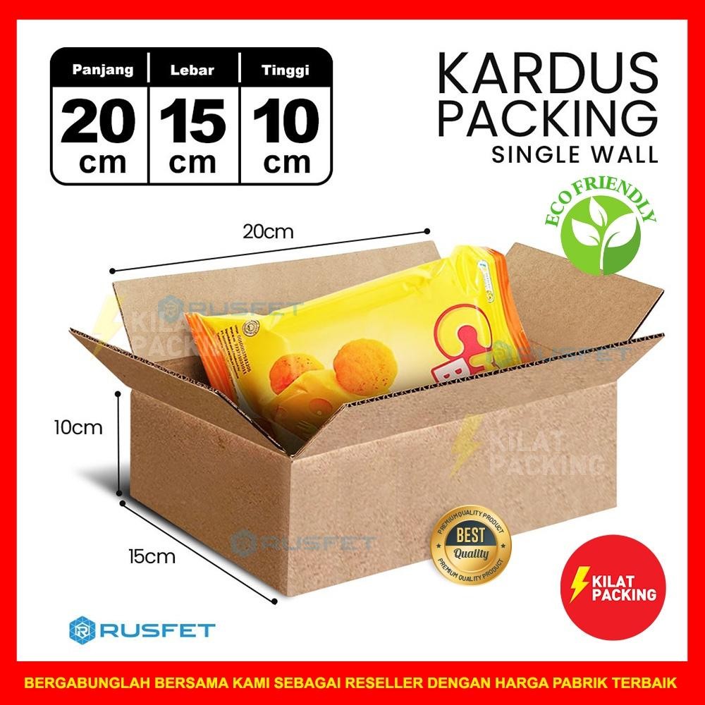 

Kardus Packing Rusfet - Dus Karton Box - Kotak Kemasan Barang Baru Coklat Polos Satuan Ukuran Sedang