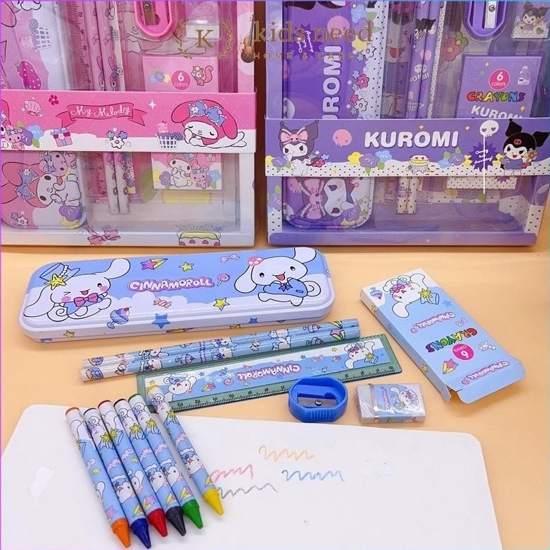 

Keuntungan Kotak Pensil Anak Set 7 In 1 Stationery Untuk Hadiah Anak Sekolah / Alat Tulis Set Kotak Pensil Karakter Murah Lucu