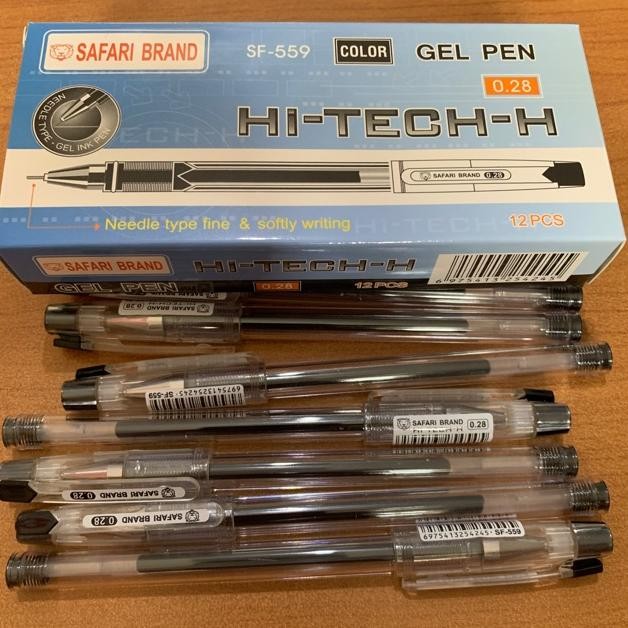 

Luar Biasa (12Pcs) Bulpen Hi Tech Safari / Hitec Safari 0.28