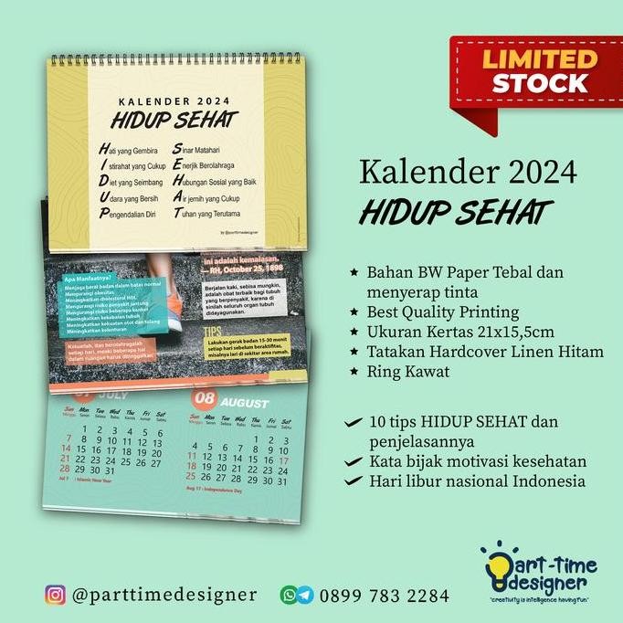 

TERMURAH Kalender Meja HIDUP SEHAT