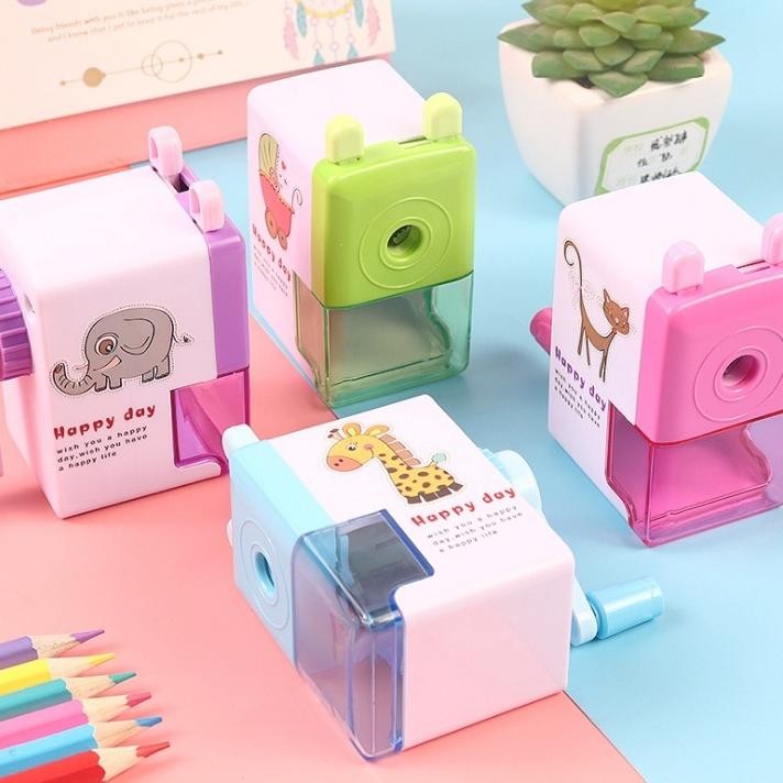 

Good Quality Rautan Pencil Putar Unik Serutan Rautan Serutan Pensil Putar Gaya Kartun Sharpener Rautan