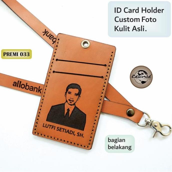 

MURAH ID CARD HOLDER KULIT CUSTOM FOTO
