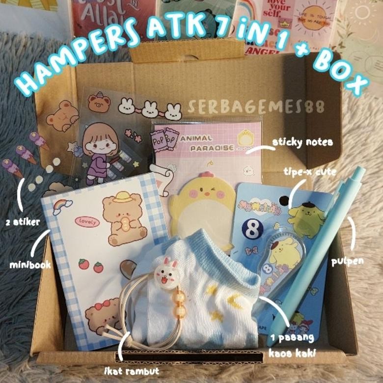 

Bisa Disesuaikan Serbagemes88 - Set Alat Tulis 7 In 1 Lengkap / Hampers Kado Gift Lebaran / Stationery Set Hadiah Lucu Wisuda / Kado Ulang Tahun Cewek / Hampers Murah / Gift Box Lucu / Stationery Set Aesthetic / Paket Alat Tulis / Peralatan Sekolah / Kado