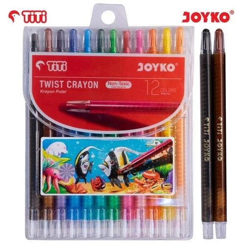 

Terpercaya Twist Crayon Krayon Putar Joyko Titi Twcr-12S 12 Warna Colors