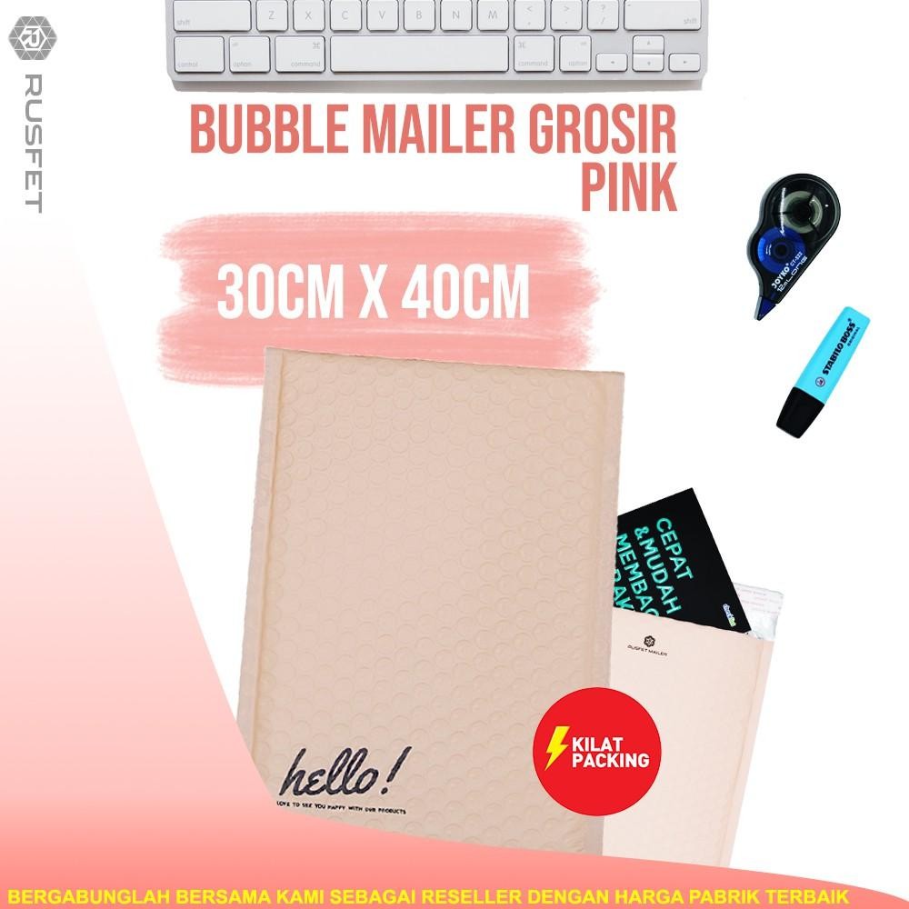 

Amplop Bubble 30Cm X 40Cm - Bubble Mailer - Bubble Packing Hello Premium Termurah Nude Pink