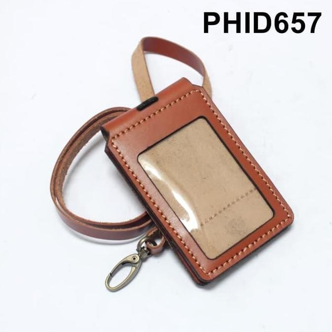 

MURAH Name Tag Kulit ID Card Holder |PHID657