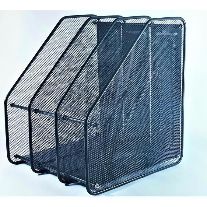 

JUAL BOX FILE BESI 3 SUSUN MAGAZINE TIER HOLDER BOKS FILE 3 TIER BESI HITAM