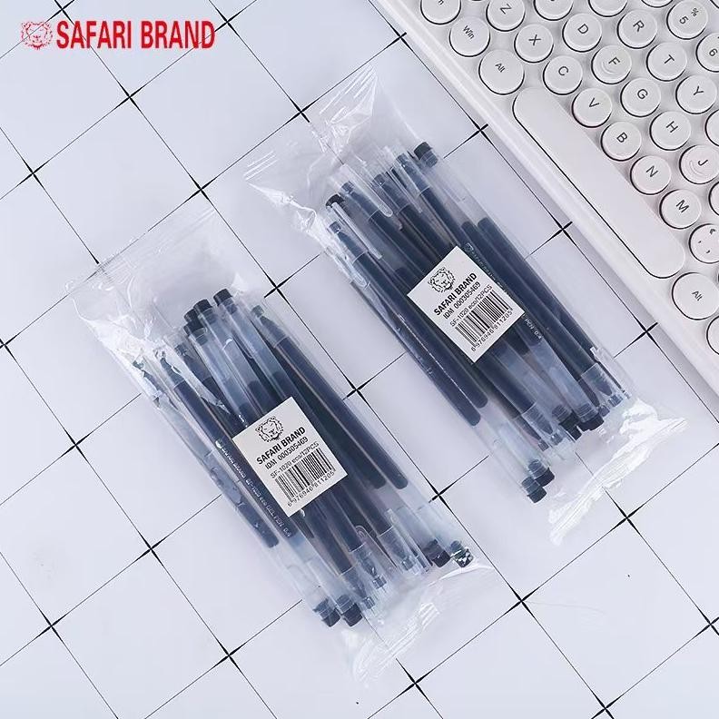 

New (Sf1020Eco Lusin) Pulpen Bolpoint Bolpen Pena Gell Gel Jel Pen Grosir Murah Obral Ekonomis Merk Safari Lusinan Isi 12 Pcs