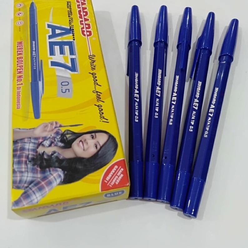 

Dapatkan (1 Pack )Pulpen Standart Ae7 Bolpoint Bulpen Hitam, Merah, Biru Ori