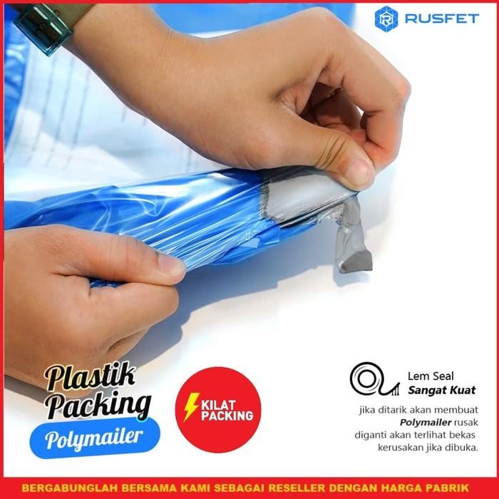 

[17Cm X 25Cm] Amplop Plastik Polymailer - Rusfet- Blue-Satuan
