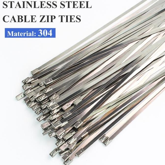 

BRG BARU Kabel Ties Stainless Steel Anti Karat Tali Rivet 100 PCS 4.6 x 250 mm