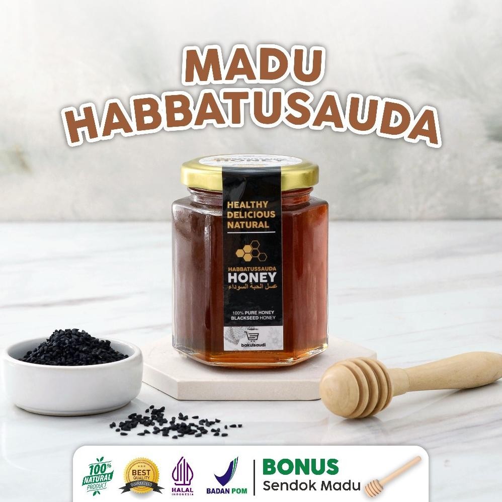 

Madu Habbatusauda PROMIL Murni 100% Asli Impor / Madu Arab Habbatussauda Habatusauda
