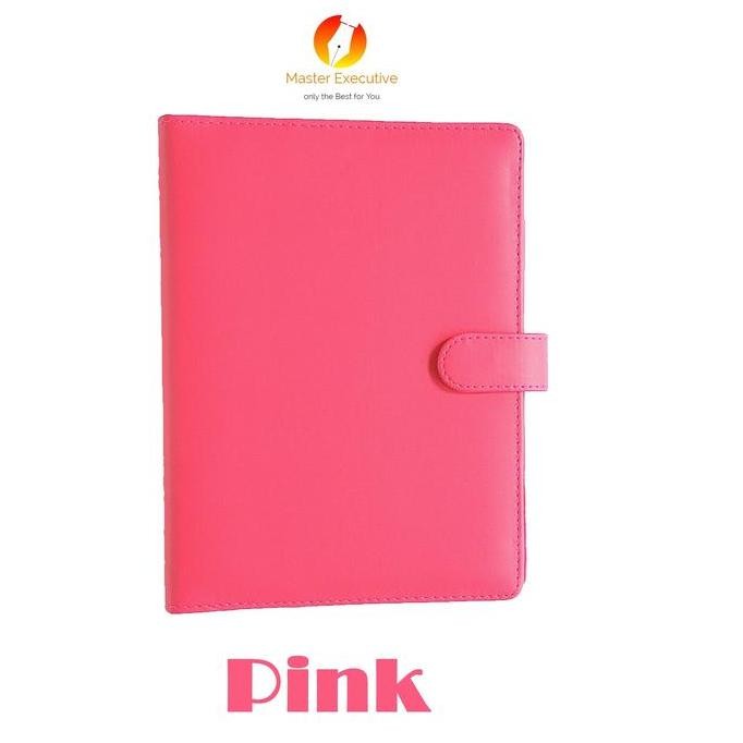 

PROMO Onix Pink Binder Kulit Kancing Exclusive 20 Ring A5 Campus
