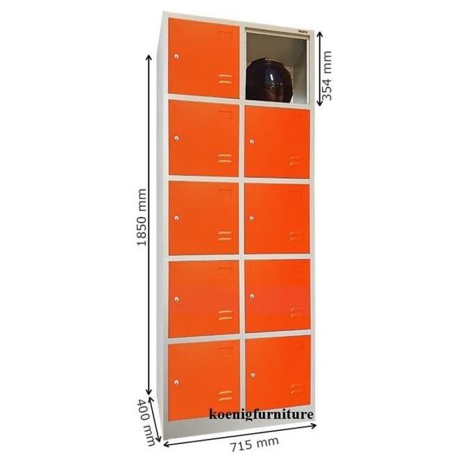 

DISKON Locker / Loker Besi 10 Pintu KOZURE KL 10