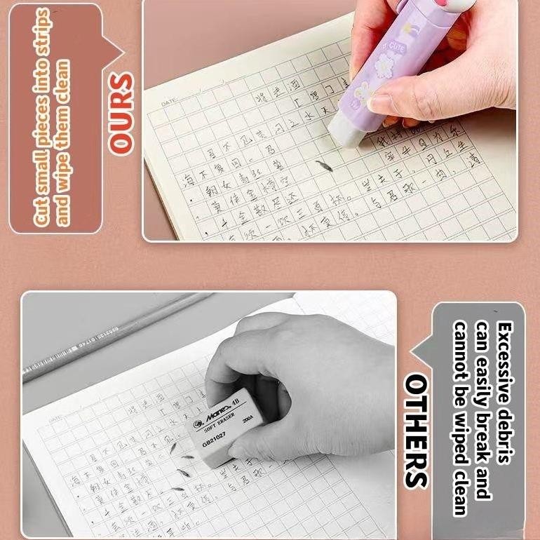 

Garansi Penghapus Pensil Mekanik Set Isi 1 Refill Mechanic Eraser Model Karakter Lucu Anak Sekolah Rumah Belajar