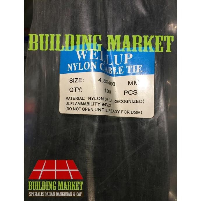 

HARGA DISKON TALI RIPET / CABLE TIES / TALI TIES NYLON / KABEL TIES 40 CM HITAM