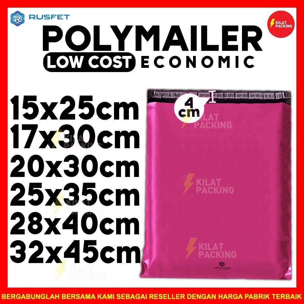 Amplop Plastik Packing Baju Kado Low Cost Polymailer Warna Pink Pack