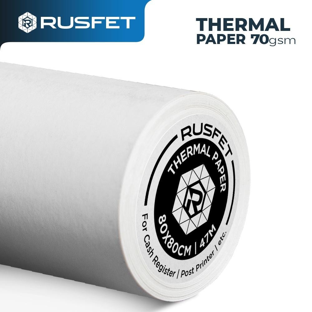 

Kertas Thermal Struk Kasir Paper Thermal 80X80Mm Rusfet Dus Ojol