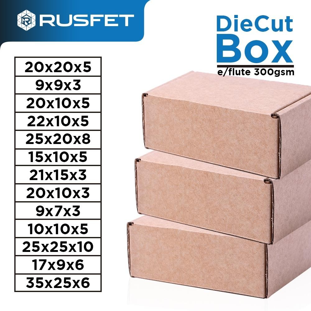 

Kardus Box Diecut Kardus Packing Kotak Box Kartun Dus Polos Satuan Rusfet 25X25X10 Cm