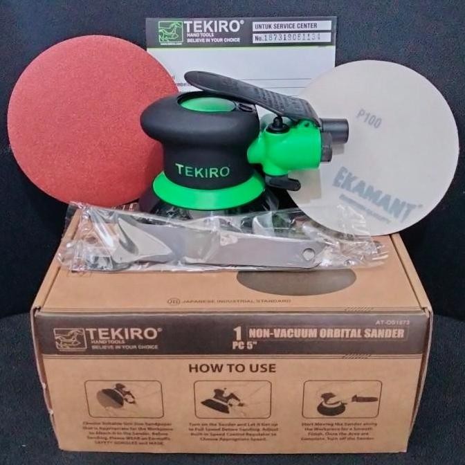 Promo | Tekiro Air Sander 6" - Vacum Orbital Sander - Alat Amplas Tenaga Angin