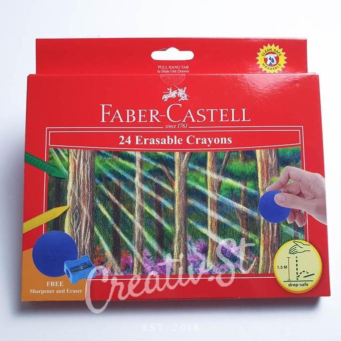 

New Collection !!! Faber Castell Faber-Castell Crayon Hapus Erasable Crayon 24