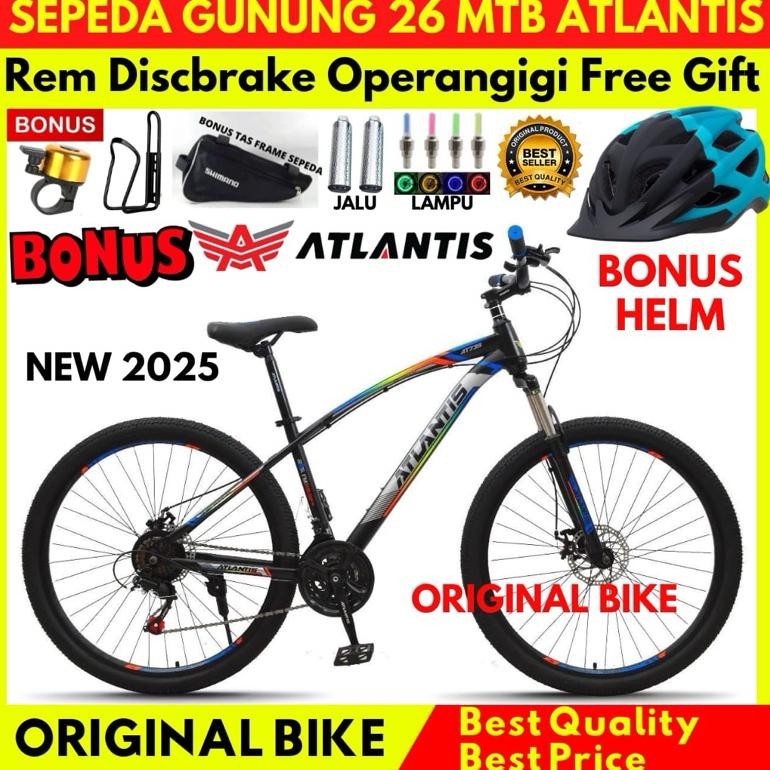 Sepeda Gunung 26 MTB Atlantis 730 Rem Cakram New