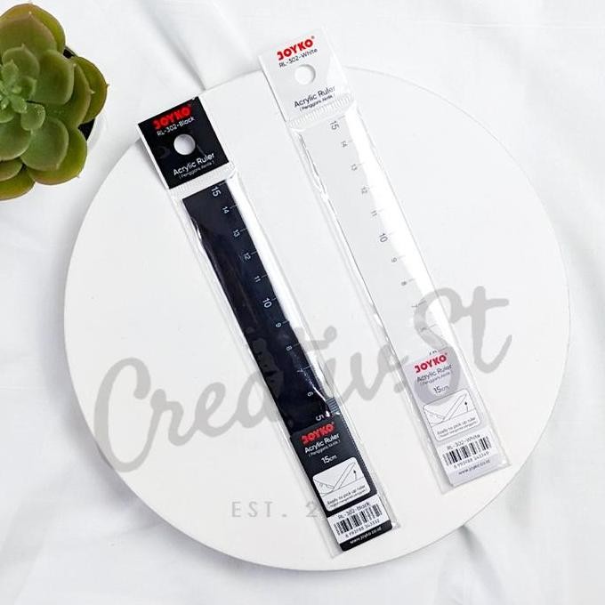 

Big Sale !!! Joyko Penggaris Akrilik Rl-302 15 Cm Acrylic Ruler Black White
