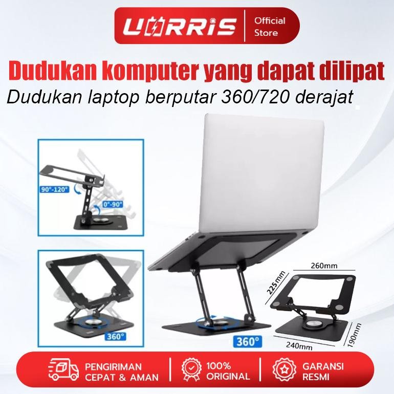 RUMPIN UORRIS Dudukan Laptop Stand Holder Laptop Aluminium Alloy
