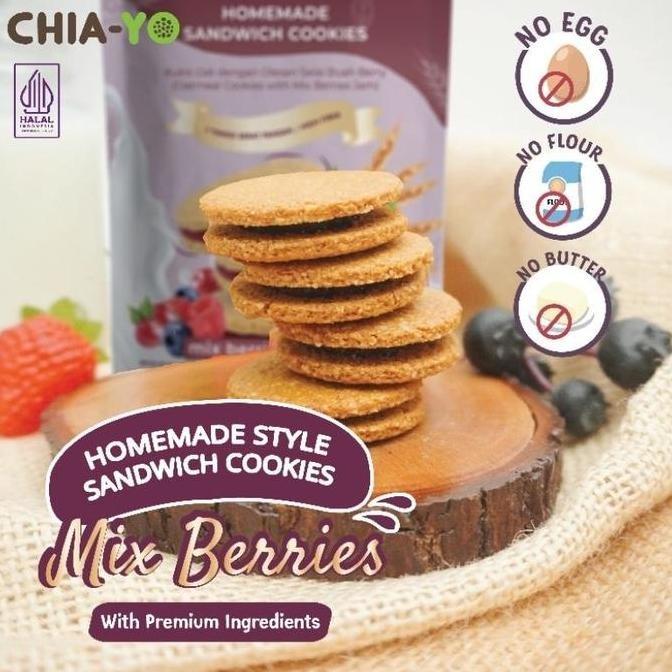 

=+=+=+] Chia Yo Sandwich Cookies Matcha 85R / Kukis sugar-free