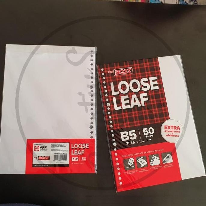 

Spot Barang !!! Big Boss Loose Leaf B5 50 Lembar Polos 26 Lubang Ring