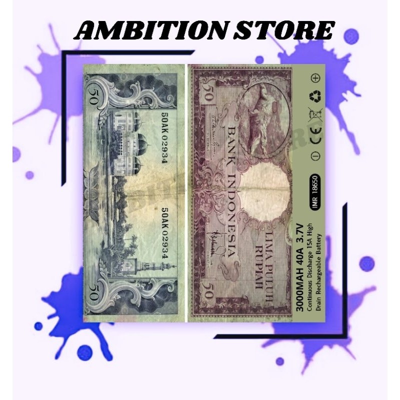 

Terlaris Ambitionstore Stiker Wrap Baterai 18650 Rupiah All Series Pelindung Dan Penghias Untuk Segala Merek Garskin Premium Not Casing Bisa Custom *Promo*