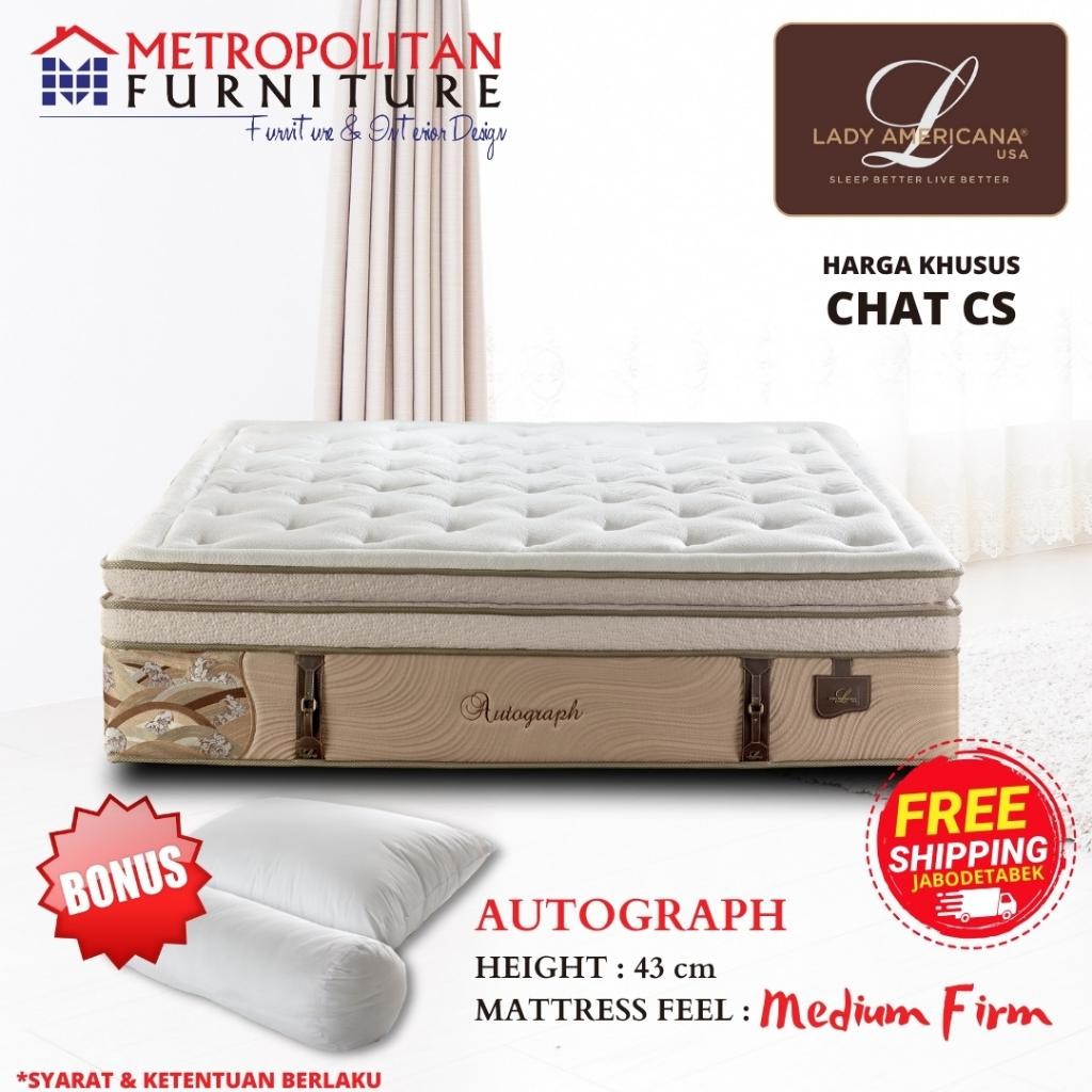 Springbed Lady Americana Autograph Kasur Spring Bed Matras