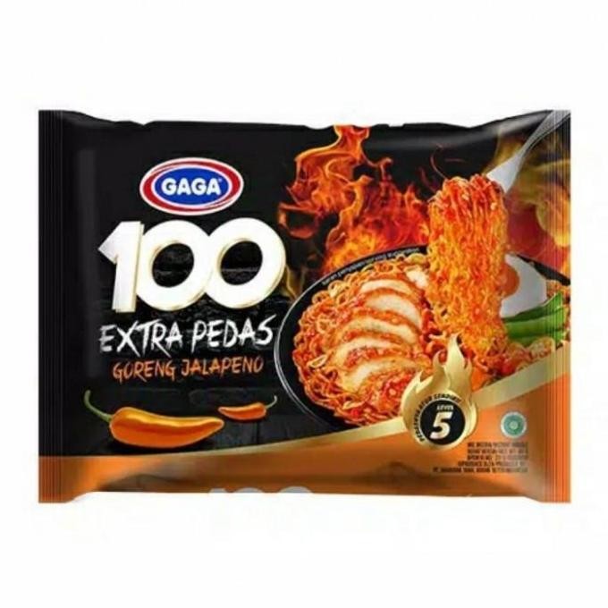 

Buruan beli] Gaga 100 Extra Pedas Goreng Jalapeno / Mie Instan Goreng 85Gr
